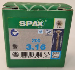 Spax 3,0x16 мм 1197000300163 (200 шт/упак.)