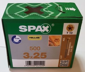 Spax-S 3,0x25 мм 35703001902021 (500 шт/упак)